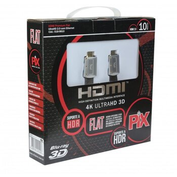 CABO HDMI 10 METROS FLAT DESMONTAVEL 2.0 19 PINOS 4K HDR 018-9810 - SANTANA
