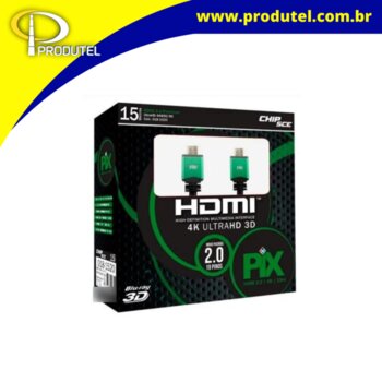 CABO HDMI 15 METROS 2.0 4K HDR 19 P FILTRO 018-1520 - SANTANA