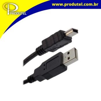 CABO USB 2.0 USB A MACHO + MINI USB V3 0,80 METRO PT REF 018-1412 - SANTANA