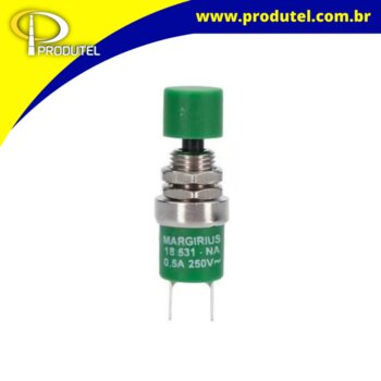 CHAVE MG 18531 MICROINT. PUSHBUTTON 0,5A VERDE