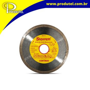 DISCO DE CORTE DIAMANTADO 110 MM (CONTINUO) - STARRETT - DDC110