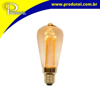 LAMPADA LED FILAMENTO GUIDE 3W 2000K BIVOLT ST64 1076 - NORDECOR