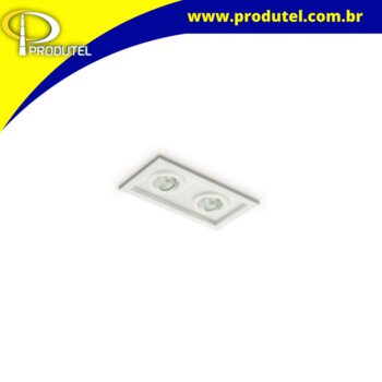 SPOT EMBUTIR ER02 RETANGULAR P/AR111 ORIENTÁVEL - LUMIDEC