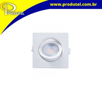 SPOT LED EMBUTIR ALLTOP 7W 6500K BIVOLTE QUADRADO BRANCO (PAR20) 15090196 - TASC
