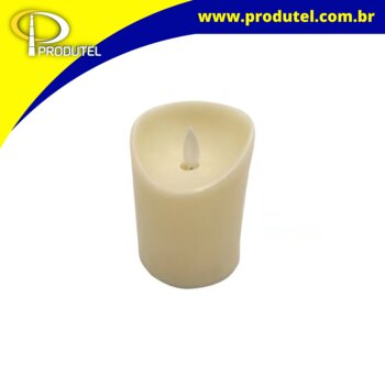 LUMINÁRIA LED VELA CHAMA MOVEL 0,15W 12,5CM (PILHA 3XAAA) 14030099-07 - TASCHIBR