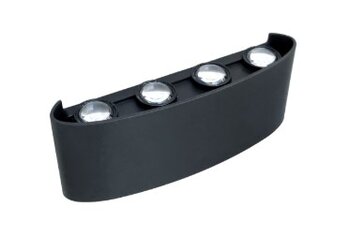 ARANDELA LED EFEITO SIERRA 8W 3000K PRETA 18684 - ECOFORCE