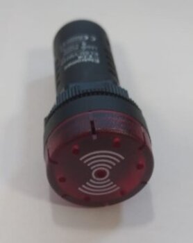 SINALIZADOR SONORO FLASH 220V VERMELHO ELSD-VM220 - ELETROMEC