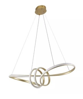 PENDENTE LED INVERSE REDONDO PRETO 3 MÓDULOS 90W 3000K 2142 - NORDECOR