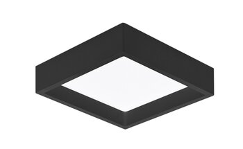 PAINEL LED 17/18W QUADRADO SOBREPOR 3000K PRETO RECUADO BIVOLT STH20903PTO/30 - 