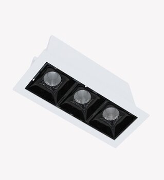 LUMINÁRIA EMBUTIR SOUL FIXA 6W 2700K 30° BRANCO/PRETO BIVOLT 87760 - OPUS