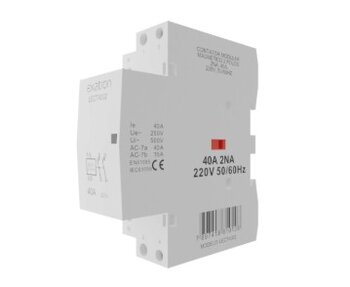 CONTATOR MODULAR 40A RELE MAGNÉTICO COM CHAVE 2NA 220V LECT4002 - EXATRON