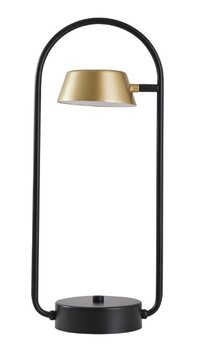 ABAJUR MESA ZAVI ONI 7W 3000K OURO/PRETO BIVOLT 2549 - NORDECOR