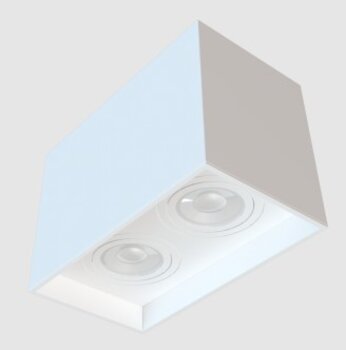 PLAFON BOX DUPLO SOBREPOR PAR20 BRANCO 1060643 - MOON