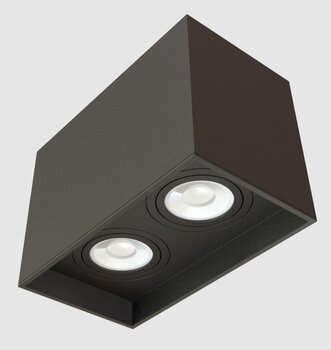 PLAFON BOX DUPLO SOBREPOR PAR20 PRETO 1060644 - MOON