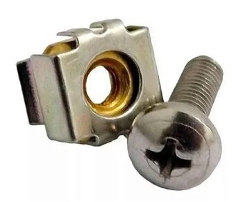 KIT PORCA GAIOLA+PARAF M5 ZINCADA