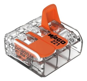 CONECTOR EMENDA 3P 6MM 0221-0613 - WAGO