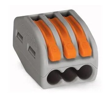 CONECTOR EMENDA 3P ANTIGO 0222-0413 - WAGO