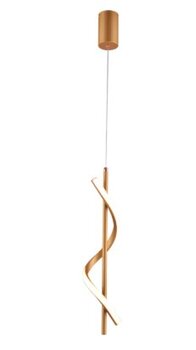 PENDENTE LED 14W 3000K DOURADO QD05306 - SINDORA