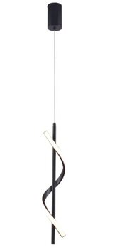 PENDENTE LED 14W 3000K PRETO QD05304 - SINDORA