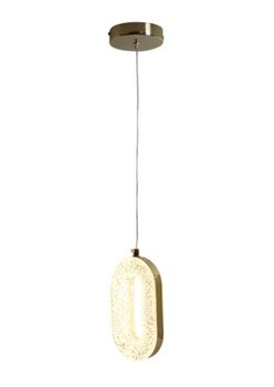 PENDENTE LED AURORA 8W 3000K DOURADO QD05168 - SINDORA