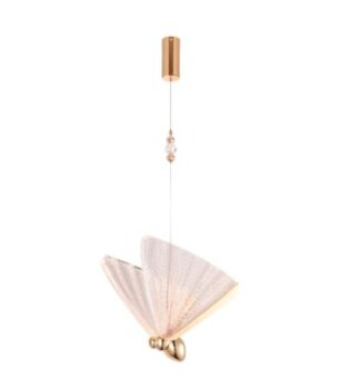 PENDENTE LED BORBOLETA 6W 3000K DOURADO QD05166 - SINDORA