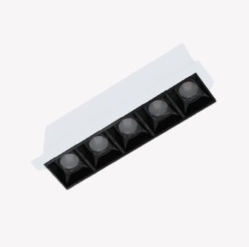 SPOT LED SOUL EMBUTIR FIXO 10W 2700K 30° BRANCO E PRETO BIVOLT 81317 - OPUS