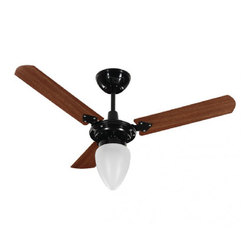 VENTILADOR DE TETO PERA NEW 3 PAS PRETO/MOGNO 127V - TRON