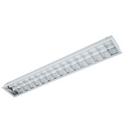 LUMINÁRIA DE EMBUTIR T8E10 2X36/40W 15 ALETAS - ECP